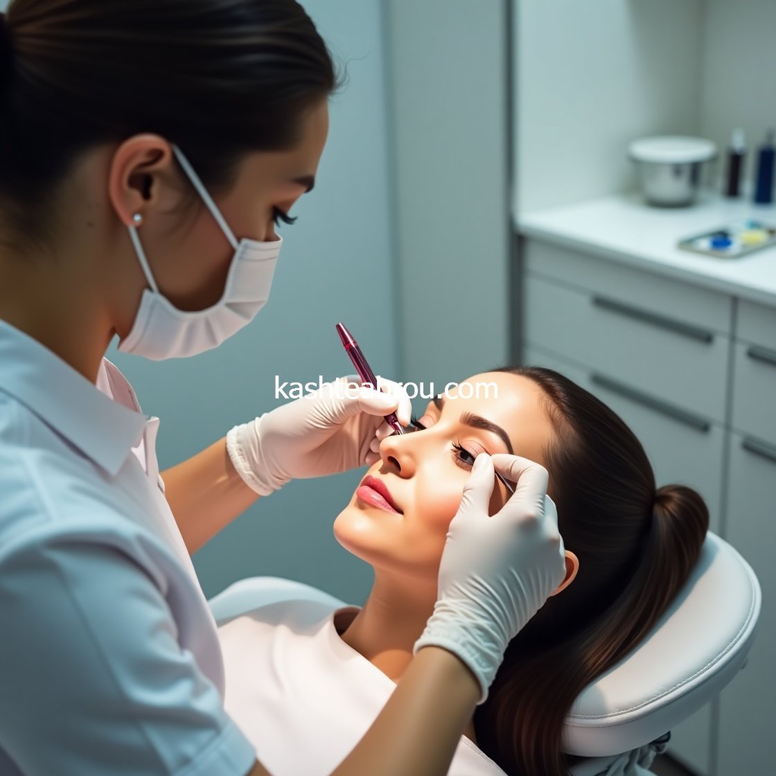 کلینیک خمیس آبادی خدمات کاشت ابرو طبیعی دائمی با خط رویش دقیق در تهران گیلان غربی